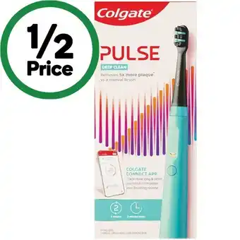 Woolworths Colgate pulse deep clean electric toothbrush offer