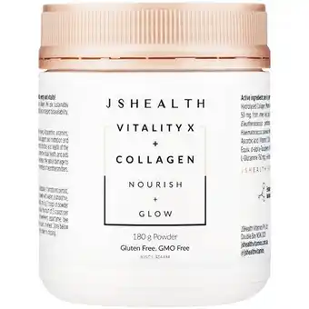 Woolworths Js health vitality x + collagen nourish & glow 180g~ offer