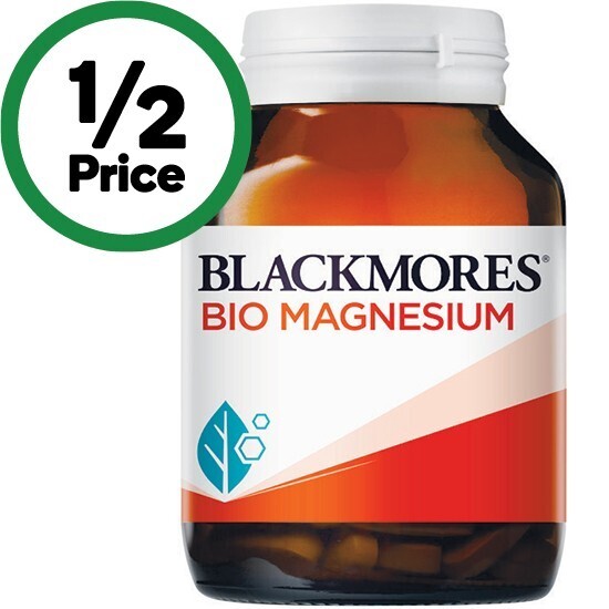 Blackmores bio magnesium muscle health tablets pk 150* offer at Woolworths