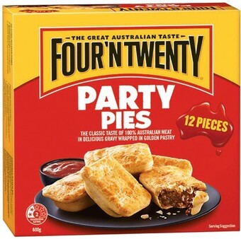IGA Four’n twenty party pies or sausage rolls 12 pack offer