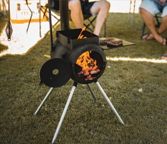 BCF Ozpig traveller wood fired stove offer