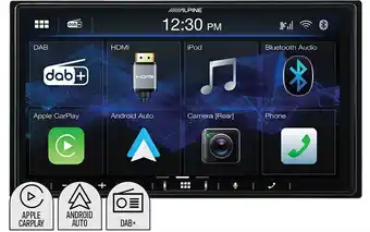 Autobarn Alpine 7” 200w av carplay™ android auto dab+ rec offer