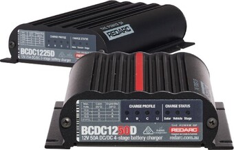 Autobarn Redarc 12-24v lithium battery chargers offer