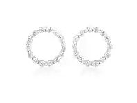 Bevilles Jewellery Georgini Small Circle of Life Earrings - Silver offer