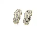 Bevilles Jewellery Brilliant Miracle Hoop Earrings with 1.00ct of Diamonds in 9ct Yellow Gold offer