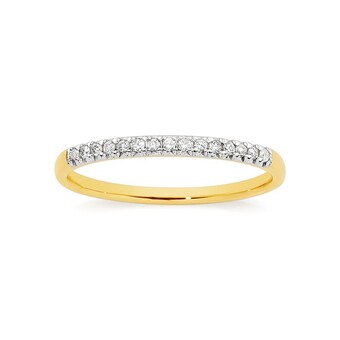 Angus & Coote Exquisites 9ct gold diamond fine band offer