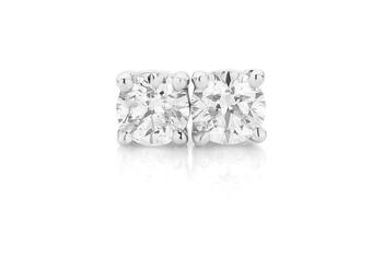 Angus & Coote 9ct white gold diamond stud earrings offer