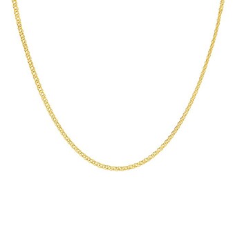 9ct gold 45cm solid double curb chain