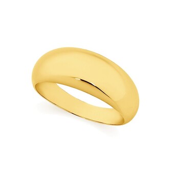 Angus & Coote 9ct gold tapered dome ring offer