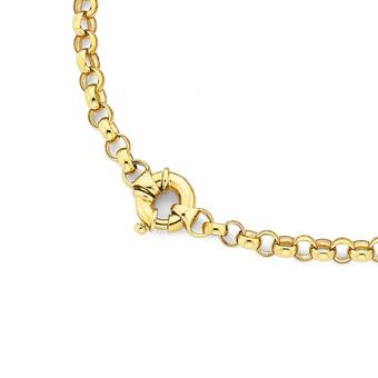 Angus & Coote 9ct gold 45cm belcher bolt ring necklet offer