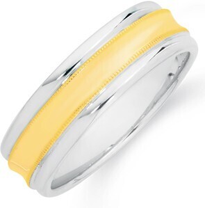Angus & Coote Sterling silver & 9ct gold men's ring offer