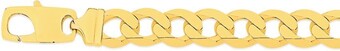 Angus & Coote 9ct gold men's 23cm solid curb bracelet offer