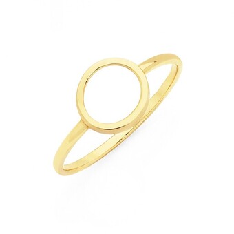 Goldmark 9ct gold open circle dress ring offer