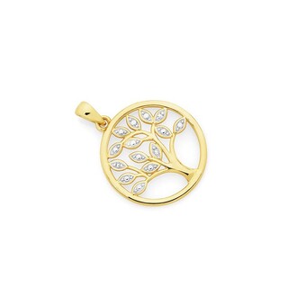 Goldmark 9ct gold diamond tree of life pendant offer