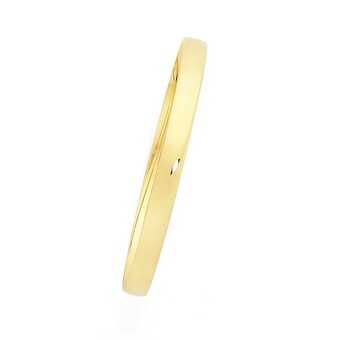 Goldmark 9ct gold 6x65mm solid half round bangle offer