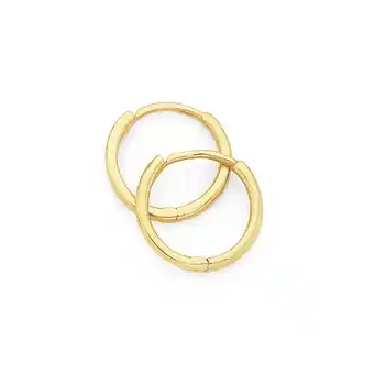 Goldmark 9ct gold 1.5x9mm fine polished huggie earrings offer