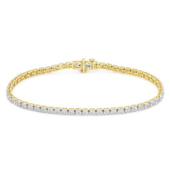 Goldmark 9ct gold diamond tennis bracelet offer