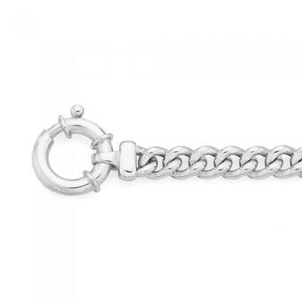 Goldmark Sterling silver 20cm classic open curb bolt ring bracelet offer