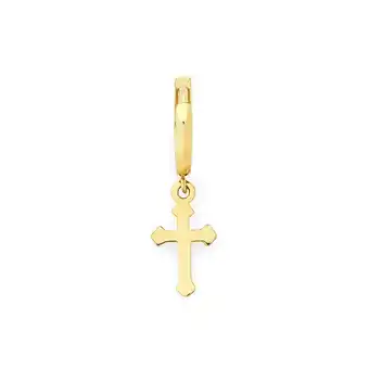 Goldmark 9ct gold men's dangle cross huggie earring offer