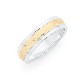 Goldmark 9ct gold on sterling silver men's ring offer