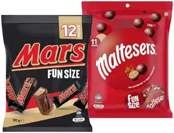 IGA Mars or m&m's fun size pack 132‑192g selected varieties offer