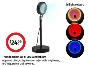 Coles Thunda Smart Wi-Fi LED Sunset Light offer