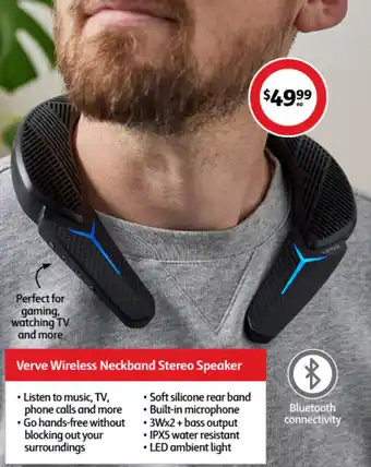 Coles Verve Wireless Neckband Stereo Speaker offer