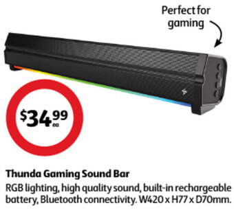 Coles Thunda Gaming Sound Bar offer