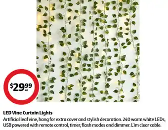 Coles LED Vine Curtain Lights offer