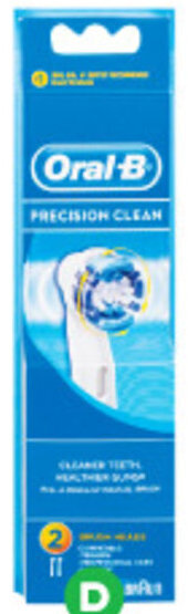 Woolworths Oral-B Precision Clean Replacement Brush Heads Pk 2 offer