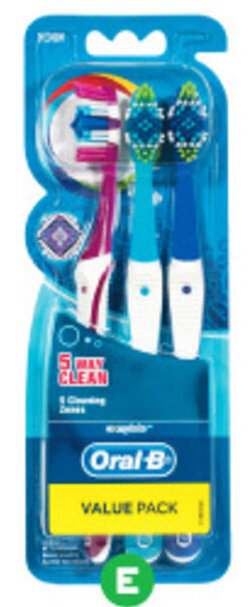 Woolworths Oral-B 5 Way Clean Toothbrush Pk 3 offer