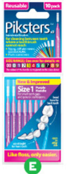 Woolworths Piksters Interdental Brushes Pk 10 offer