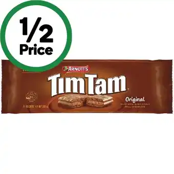 Woolworths Arnott’s tim tam 160-200g – excludes arnott’s tim tam deluxe 170-175g offer