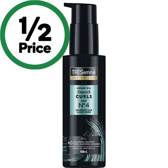 Woolworths Tresemme smooth curls argan hair oil 100ml offer