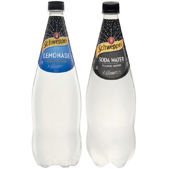 Woolworths Schweppes soft drinks, mineral water or mixer varieties 1.1 litre offer