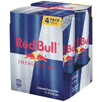 Woolworths Red bull energy drink 4 x 250ml offer