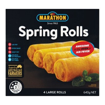 Woolworths Marathon spring rolls 640g offer