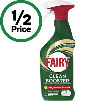 Woolworths Fairy clean booster dishwasher power spray 420ml offer