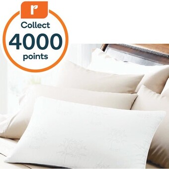Woolworths Luxor australian made bamboo cooling pillow standard size pk 4 offer