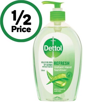 Woolworths Dettol instant hand sanitiser 500ml offer