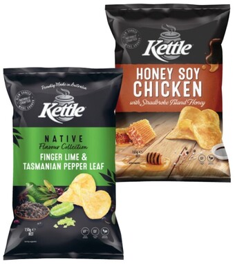 Coles Kettle potato chips or natives 150g-165g offer