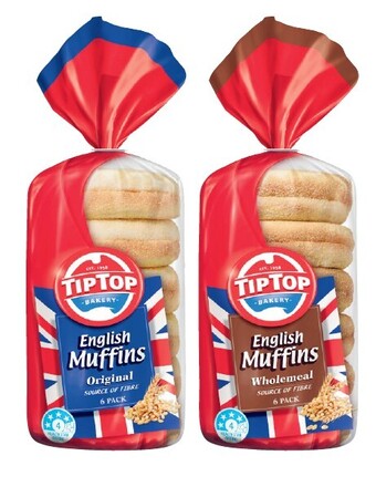 Coles Tip top english muffins 6 pack offer