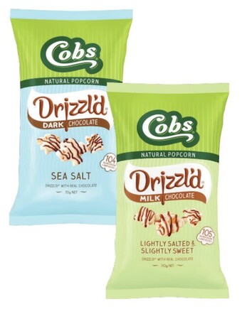 Coles Cobs drizzl'd popcorn 70g-110g offer