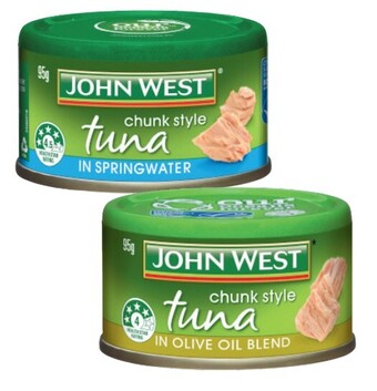 Coles John west tuna tempters 95g offer
