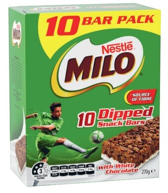 Coles Nestlé milo bars value pack 270g offer