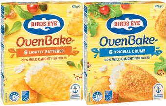 Coles Birds eye oven bake fish fillets 425g offer