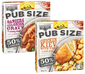 Coles Mccain pub size meal 480g-500g offer
