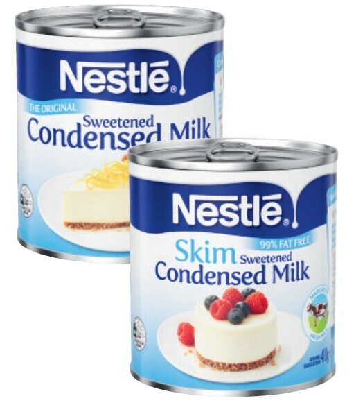 Nestlé sweetened condensed milk 395g410g offer at Coles