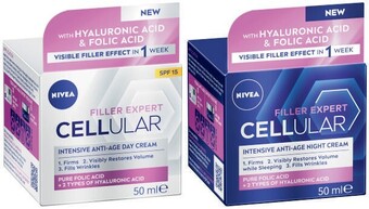 Coles Nivea filler expert cellular day or night cream 50ml offer
