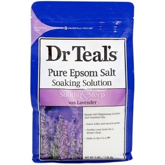 Dr teal's pure epsom salt soaking solution 1.36kg - soothe & sleep